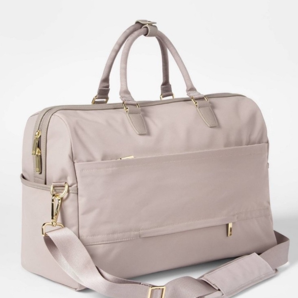 Stylish Taupe Duffel Bag